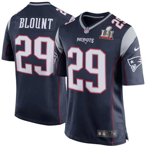 LeGarrette Blount New England Patriots Nike Super Bowl LI Bound Game Jersey - Navy